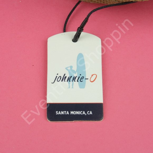 Johnnie-O Hat Mens OS Gold Snapback Mesh Trucker Logo Rolling Wave - Picture 9 of 10